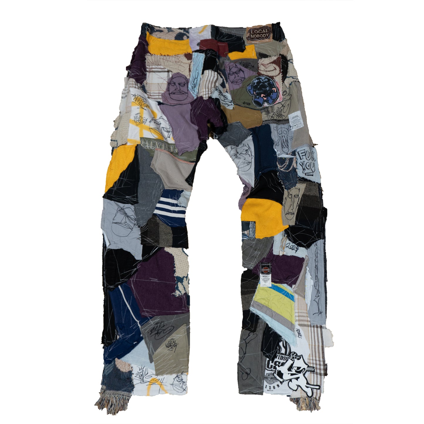 Outsider Frequency Patchwork Pants
