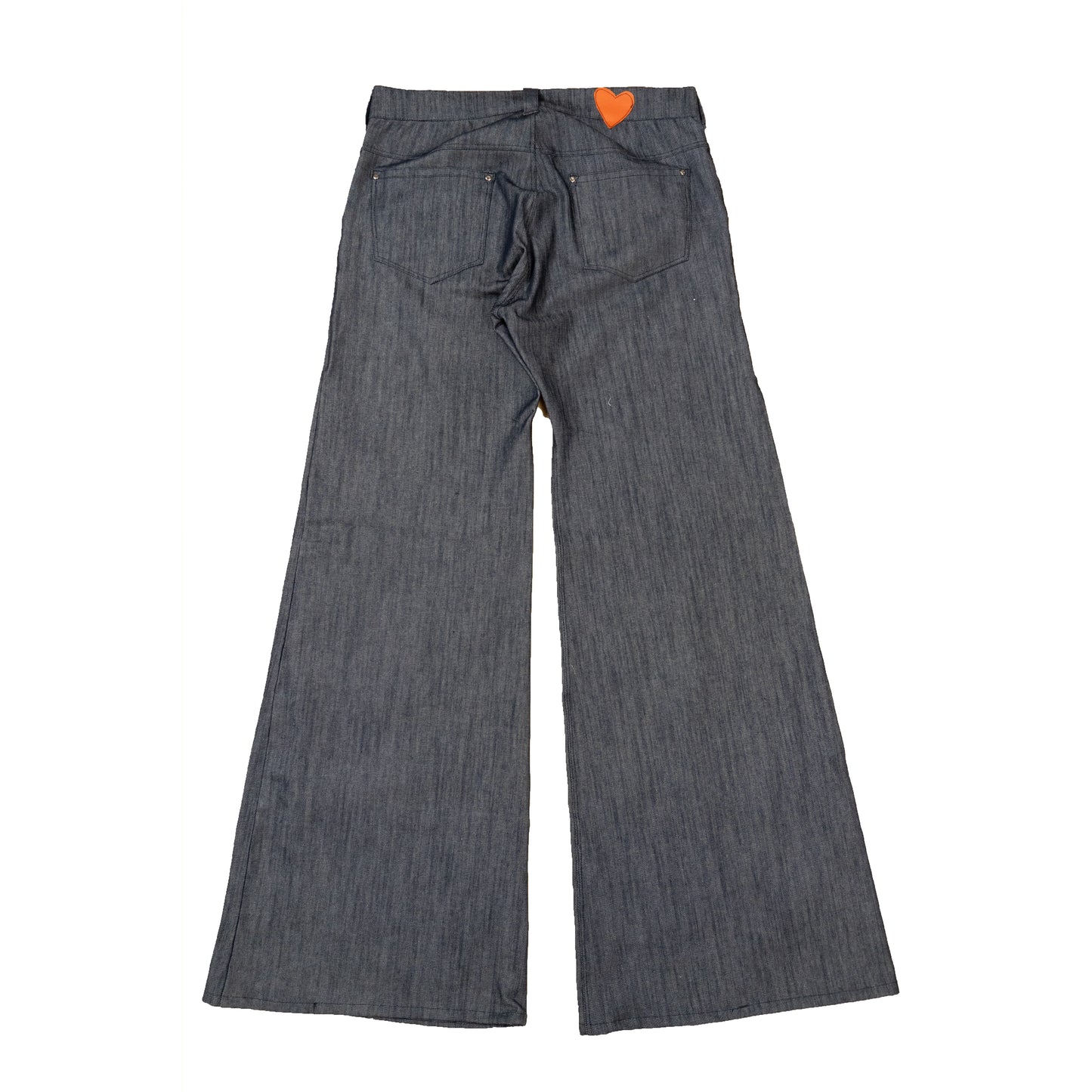 Indigo Flare Wide-Leg Denim