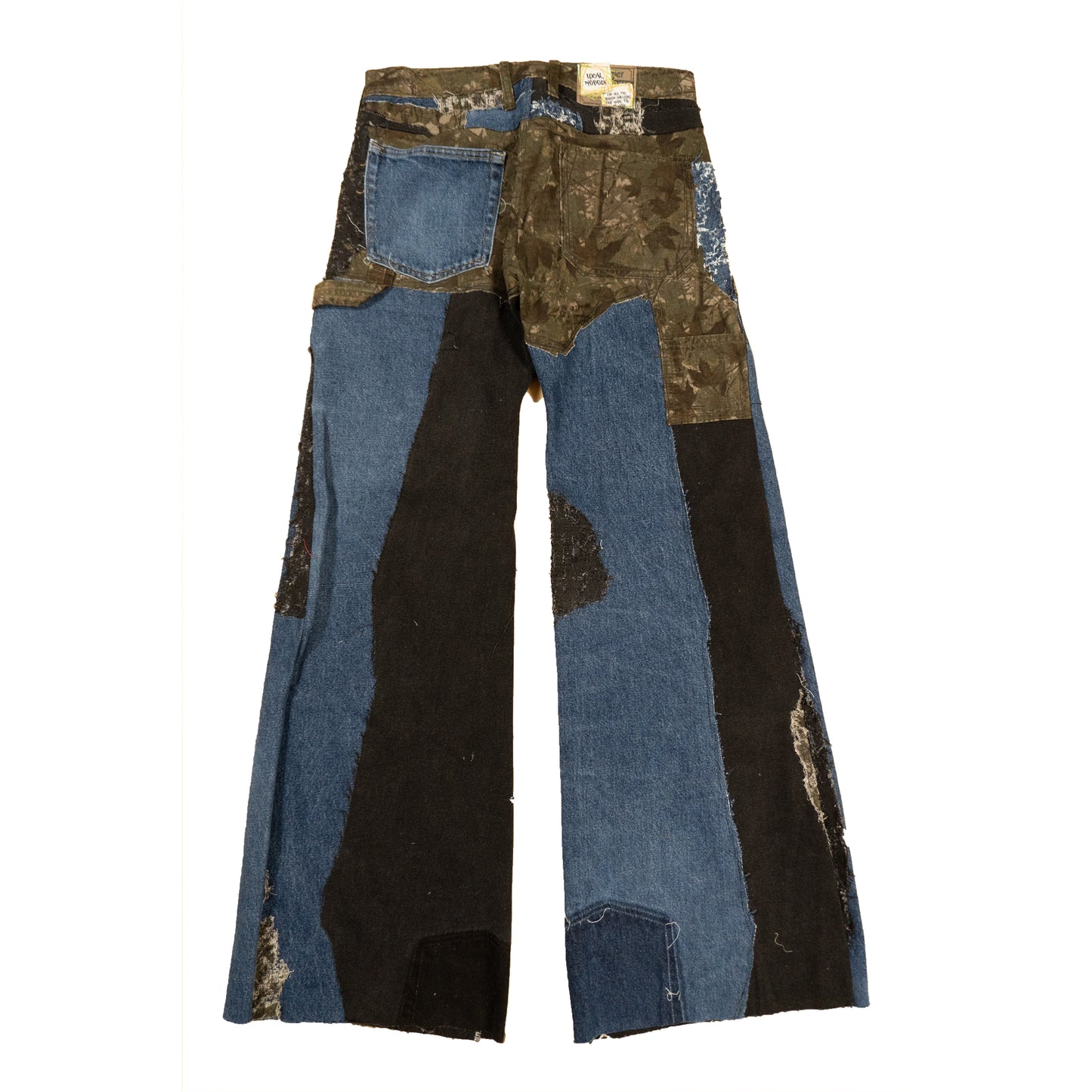 Midnight Split Patchwork Flares