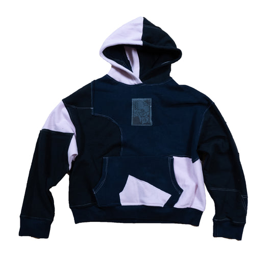 Midnight Lilac Patchwork Hoodie