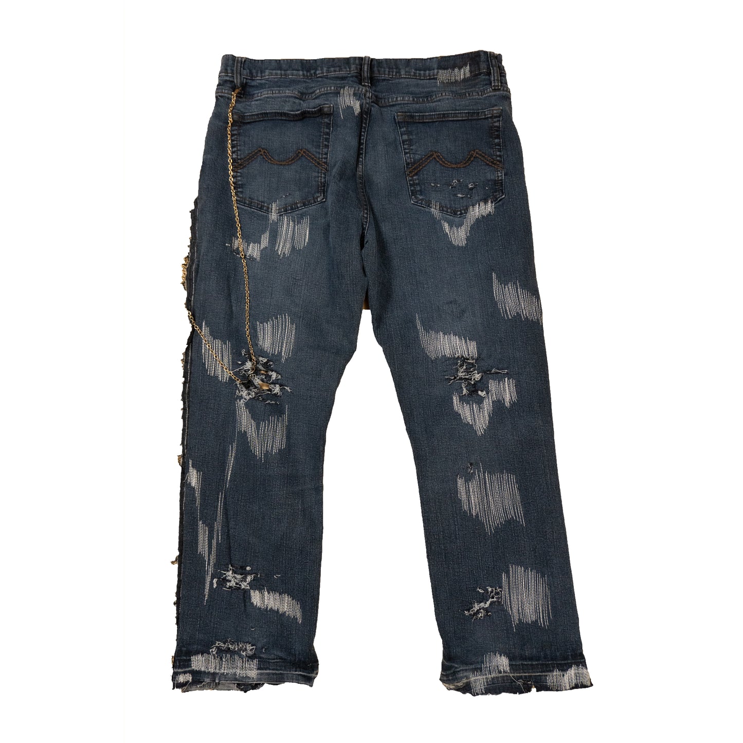 Barbed Rose Distressed Denim