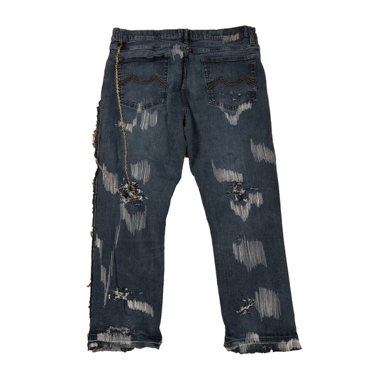 Barbed Rose Distressed Denim
