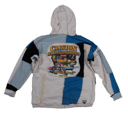 Iron Eagle Patchwork Hoodie