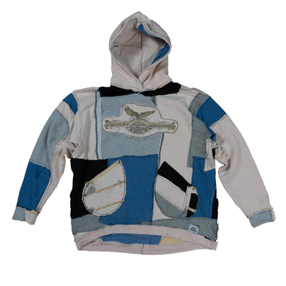 Iron Eagle Patchwork Hoodie