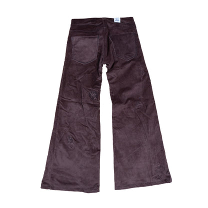 Layered Chocolate Velour Flares